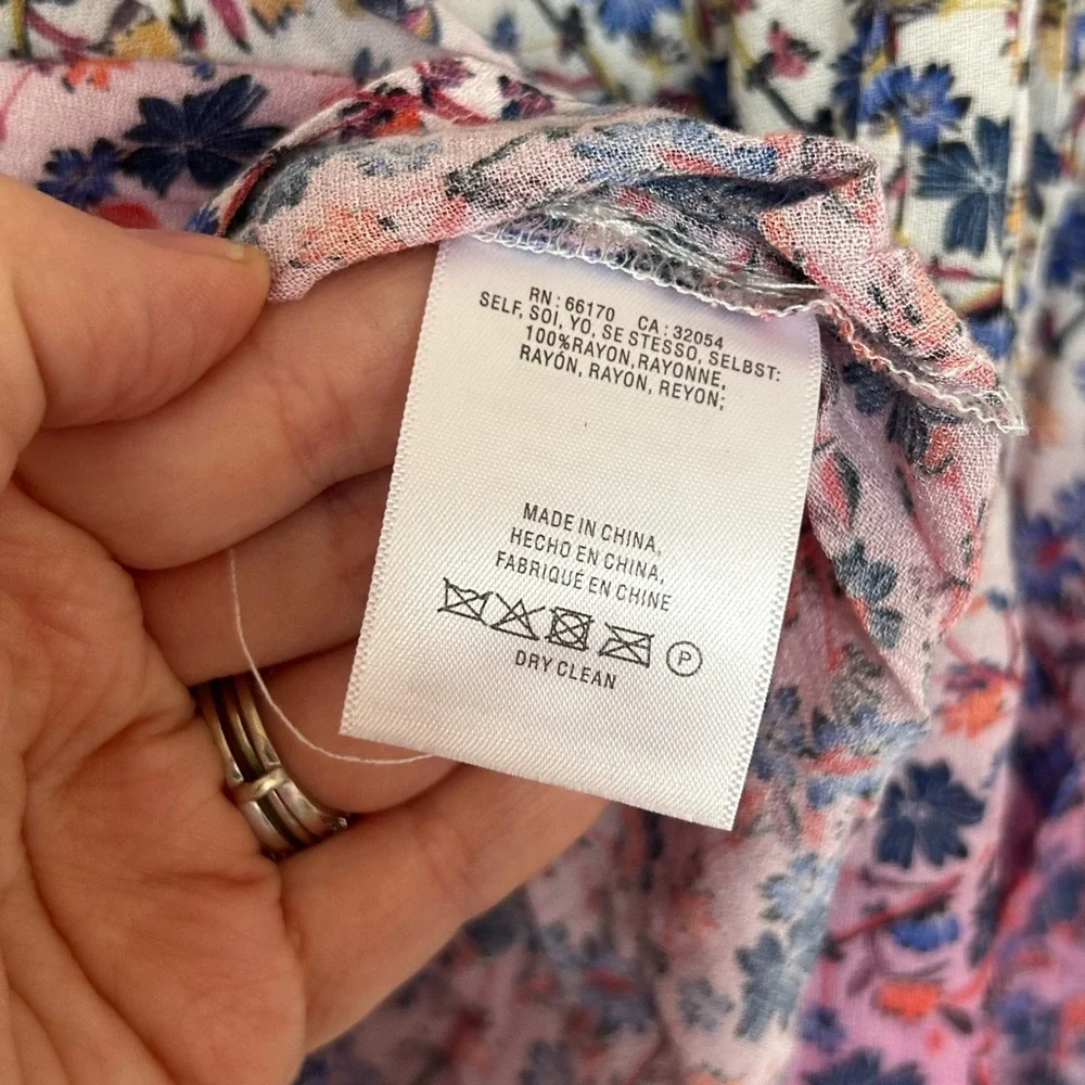 Maeve emmalyn printed floral blouse size small - Picture 9 of 10